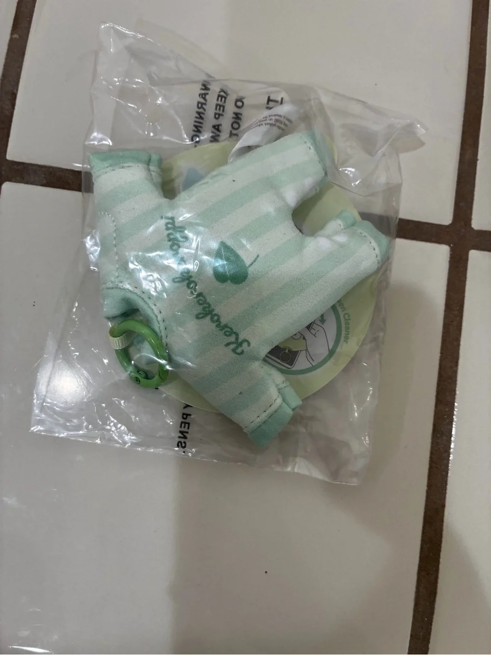 Sanrio mint green baby clothes Plush Phone Screen Cleaner